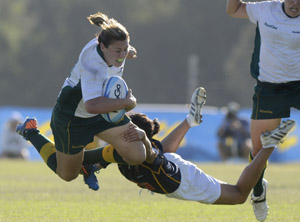 sharni williams left is tackled by easts lavinia gould photo steve holland.jpg